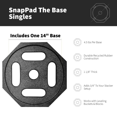 SnapPad SnapPad The Base Singles | RV Leveling Blocks, Adds 3/4" | 4.5 lbs & 1 1/8" | Must-Have Accessories - Outdoor Depot