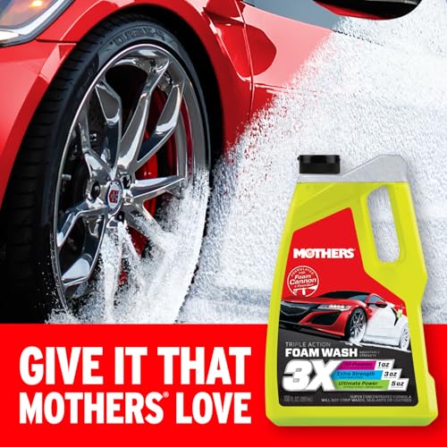 Mothers Mothers Triple Action Foam Wash, 100 oz. — pH Balanced, Eco-Friendly, Super-Sudsy, Foam Cannon, - Outdoor Depot
