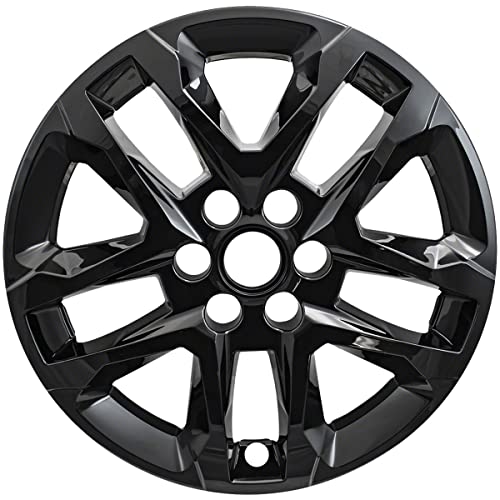 Coast to Coast International 18-Inch Gloss Black Impostor Wheel Skins, Set of 4 – Works with Chevrolet Traverse 2018-2022, IWCIMP416BLKN