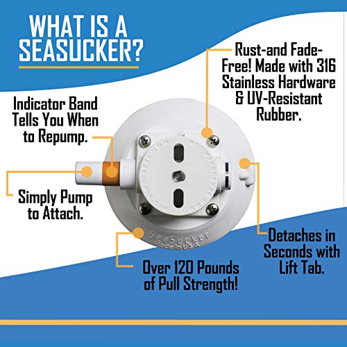 SeaSucker SeaSucker 4.5" Vacuum Mount - (Black) - Outdoor Depot