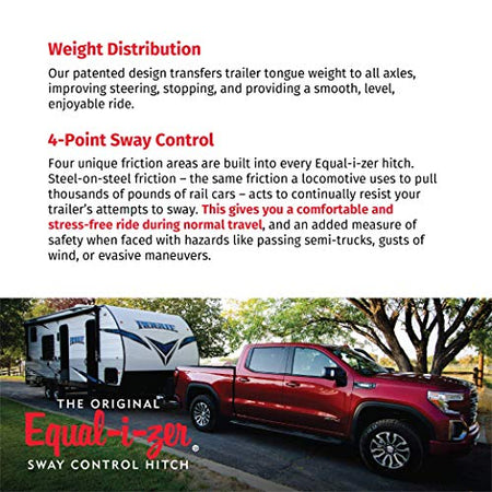 Equal-i-zer Equal-i-zer 4-point Sway Control Hitch, 90-00-1001, 10,000 Lbs Trailer Weight Rating, 1,000 Lbs - Outdoor Depot