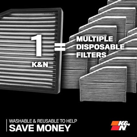 K&N K&N LIFETIME Cabin Air Filter: Premium, Washable, Clean Air for your Cabin: Compatible with 2021-2025 - Outdoor Depot