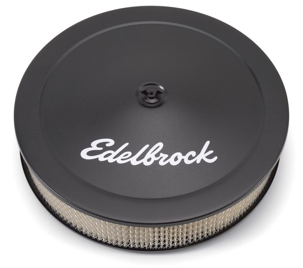 Edelbrock Edelbrock 1223 Pro-Flo Black Finish 3" Round Air Filter Element with 14" Diameter - Outdoor Depot