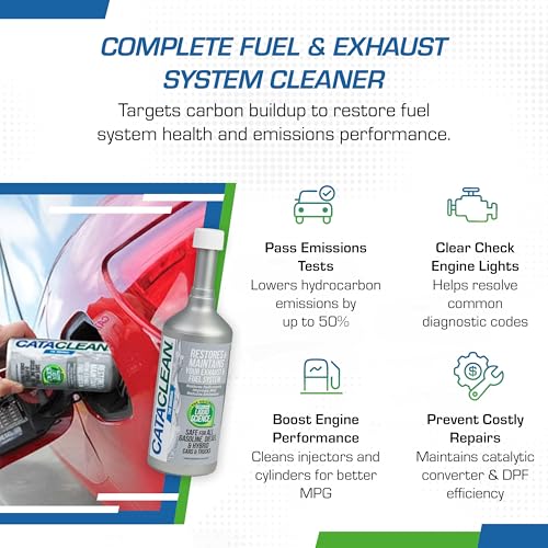 Cataclean Cataclean Fuel & Exhaust System Cleaner – Pass Emissions Tests – Clear Check Engine Lights – - Outdoor Depot