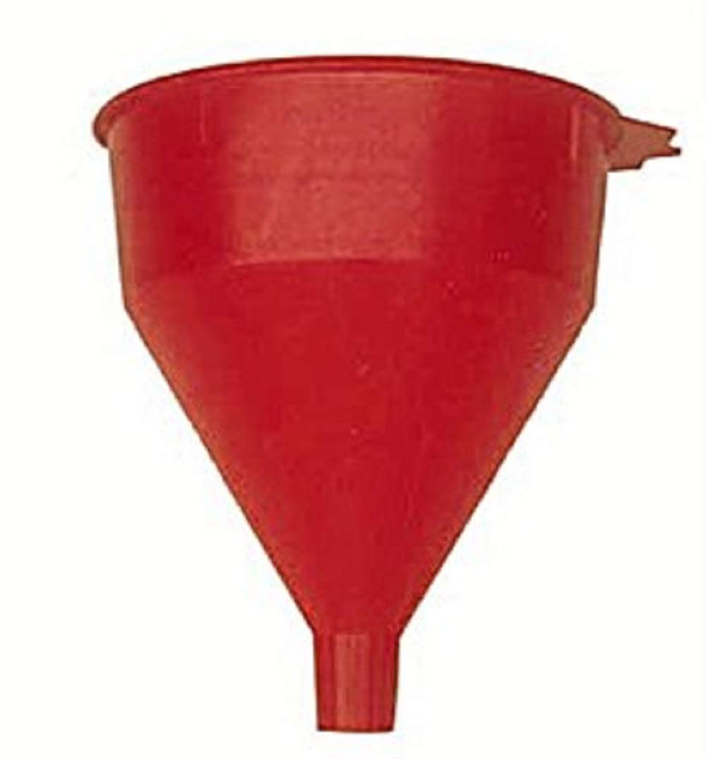 WirthCo WirthCo 32002 Red Safety Funnel with Screen/Strainer Funnel for Oil, Fuel, Gas, and Automotive Large - Outdoor Depot