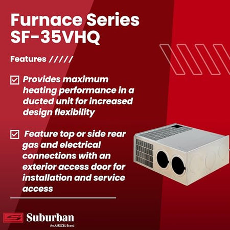 Suburban Suburban SF Series Ducted Low Profile Furnace SF-35VHQ 35,000 BTU/h LP Gas Furnace Model 2588A - Outdoor Depot