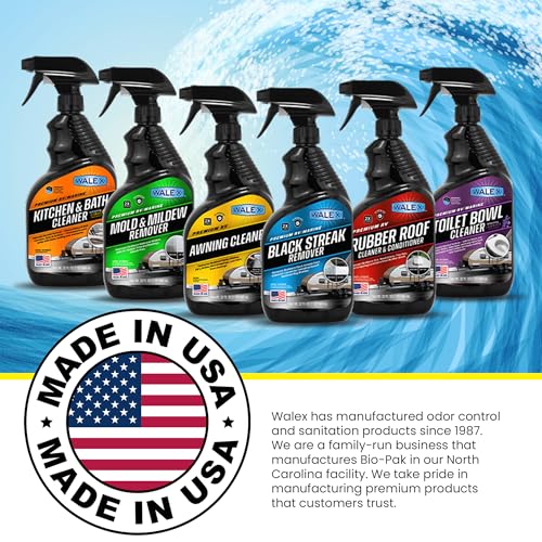 Walex Walex RV Rubber Roof Cleaner/Conditioner - Removes Dirt, Road Grime, Tree Sap, Bird Droppings & More, - Outdoor Depot