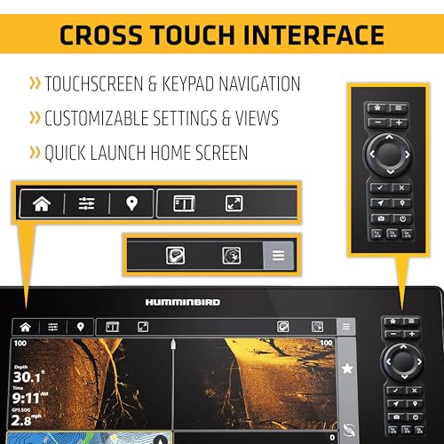Humminbird Humminbird XPLORE 12 GPS Fish Finder, MEGA Side Imaging+ & HD Touchscreen (Control Head Only) - Outdoor Depot