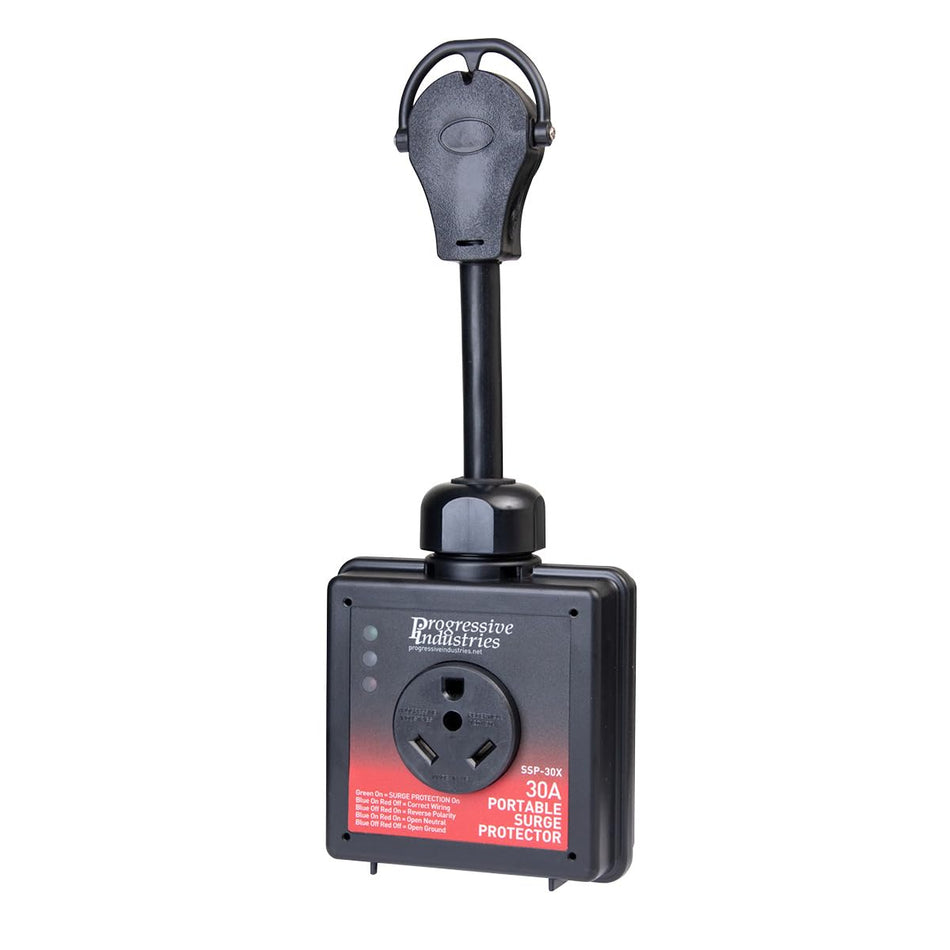 PROGRESSIVE SSP-30X Industries  Portable RV Smart Surge Protector, Black, 30 Amp RV & Camper