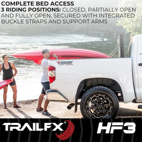 Trailfx TrailFX Hard Tri-Fold Tonneau Cover Fits 2021-2025 Ford F-150 5.5 Foot Bed Hard Folding Cover 3 - Outdoor Depot