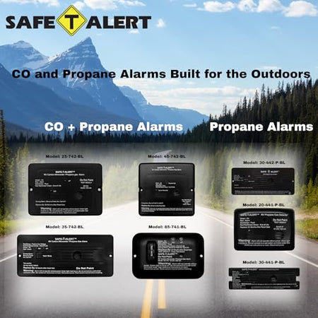 Safe T Alert Safe T Alert - Dual LP/CO Alarm - Flush Mount w/Trim Ring White - 25-742-WT-TR - Outdoor Depot