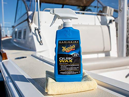 Meguiar's Meguiar's M5916 Marine and RV Quik Wax Clean and Protect, Removes Water Spots and Light - Outdoor Depot