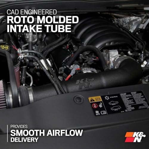 K&N K&N Cold Air Intake System: High-Flow Air Filter, Increase Performance & Towing: Compatible with - Outdoor Depot