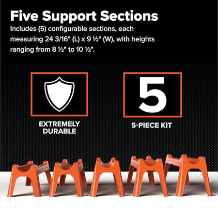 Camco Camco Rhino RV Sewer Hose Support Kit - Extends Over Uneven Terrain for Easy Drainage - Supports Up to - Outdoor Depot