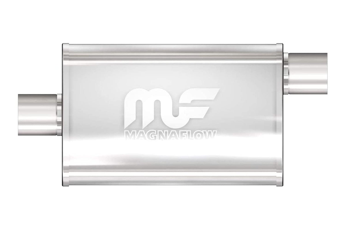 MagnaFlow Exhaust Products MagnaFlow Performance Exhaust Muffler 11229: 3"/3" Inlet/Outlet, 4x9x14" Oval, - Outdoor Depot
