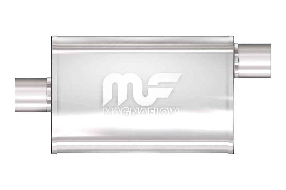 MagnaFlow Exhaust Products MagnaFlow Performance Exhaust Muffler 11229: 3"/3" Inlet/Outlet, 4x9x14" Oval, - Outdoor Depot