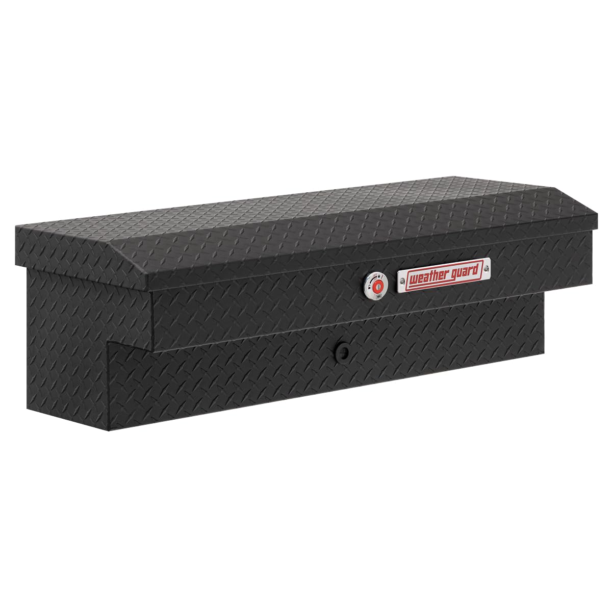 Weather Guard Weather Guard Model 184-52-04 41in Lo-Side Truck Box, Aluminum, Textured Matte Black, 3.0 cu - Outdoor Depot