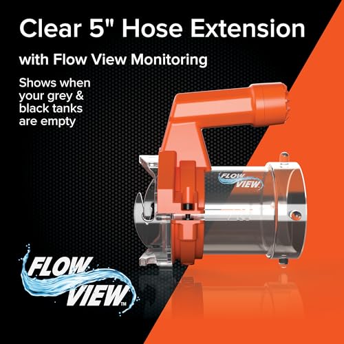 Camco Camco Rhino RV Sewer Hose Extender PRO – 5″ Sewer Hose Extension — Torque-Grip Handle with Built-in - Outdoor Depot