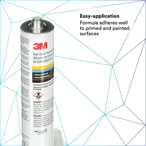 3M 3M Auto Glass Urethane Windshield Adhesive, 08693, Medium Viscosity, High-Strength, Fast-Curing, 310 - Outdoor-Depot.us