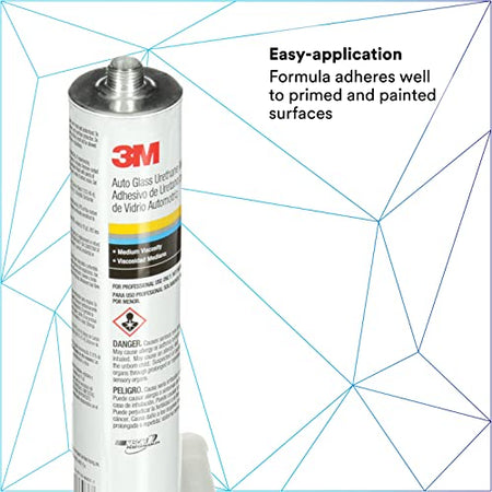 3M 3M Auto Glass Urethane Windshield Adhesive, 08693, Medium Viscosity, High-Strength, Fast-Curing, 310 - Outdoor-Depot.us