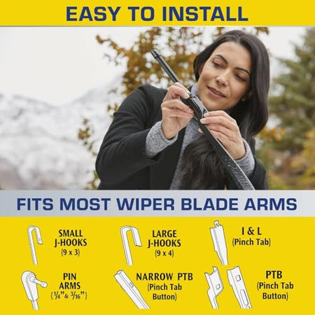 Rain-X Rain-X 5079274-2 Latitude 2-In-1 Water Repellent Wiper Blades, 16 Inch (Pack Of 1), Automotive - Outdoor Depot