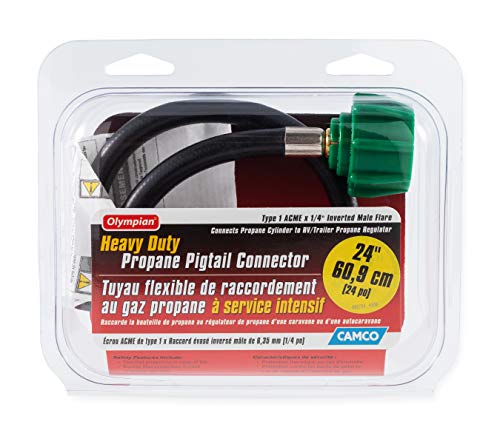 Camco Camco 24" Pigtail Propane Hose Connector - Connects Propane Cylinder To a RV or Trailer Propane - Outdoor Depot