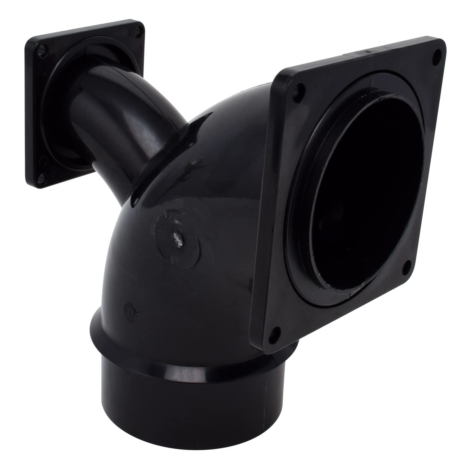 Valterra Valterra T1036 Flanged Valve Fitting - 2-Way Ell, 3" Bayonet x 3" Rotating Flange x 1-1/2" Rotating - Outdoor Depot
