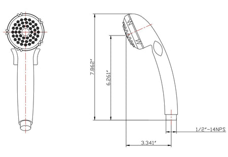 Dura Faucet Dura Faucet DF-SA400-ORB RV Hand Held Shower Wand, Water-Saving Trickle Switch (Oil Rubbed - Outdoor Depot
