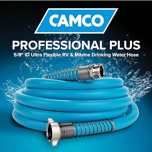 Camco Camco EvoFlex 25-Foot Drinking Water Hose | Features an Extra Flexible Construction | Stainless Steel - Outdoor Depot