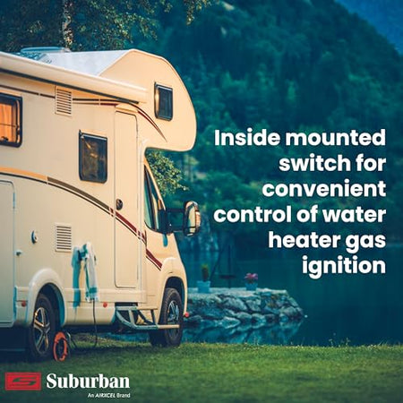 Suburban Suburban Single Water Heater ON/OFF Wall Switch - RV Interior Wall Mount On/Off Switch for Control - Outdoor Depot