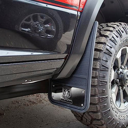 Plasticolor Plasticolor Ram Heavy Duty Front 12 X 23 Mud Guards, 12" x 23" Front Mud Guards (001835R01) - Outdoor Depot