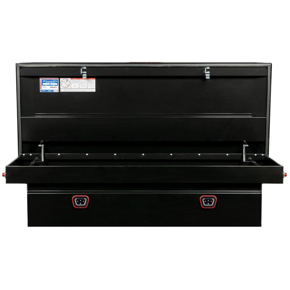Weather Guard Weather Guard Model 116-5-04 Saddle Truck Box, Steel, for Full Size Trucks, Extra Wide, Gloss - Outdoor Depot