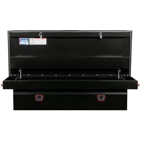 Weather Guard Weather Guard Model 116-5-04 Saddle Truck Box, Steel, for Full Size Trucks, Extra Wide, Gloss - Outdoor Depot