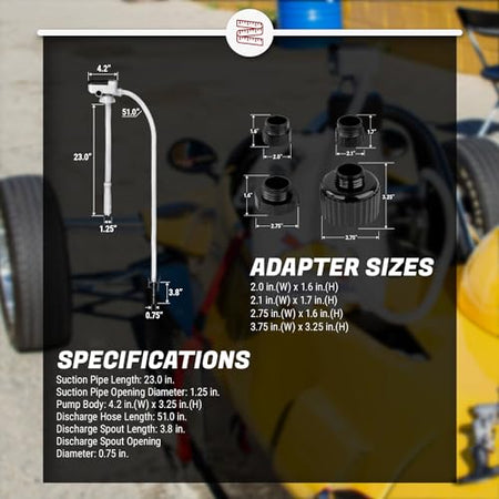 TERA PUMP TERA PUMP Battery Powered Chemical Resistant Fuel Transfer Pump (2.3 GPM) for Methanol, Ethanol, - Outdoor Depot