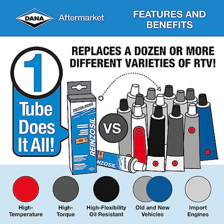 Victor Reinz Victor Reinz 70-31414-10 Reinzosil RTV Silicone - 70 ml Tube - Outdoor Depot