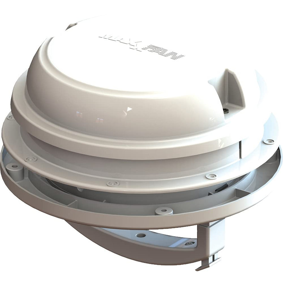 MAXXAIR MAXXAIR Maxxfan Dome 6" Round 12V Ventilation Fan - Compact Solution for Rooftop or Sidewall - Outdoor Depot