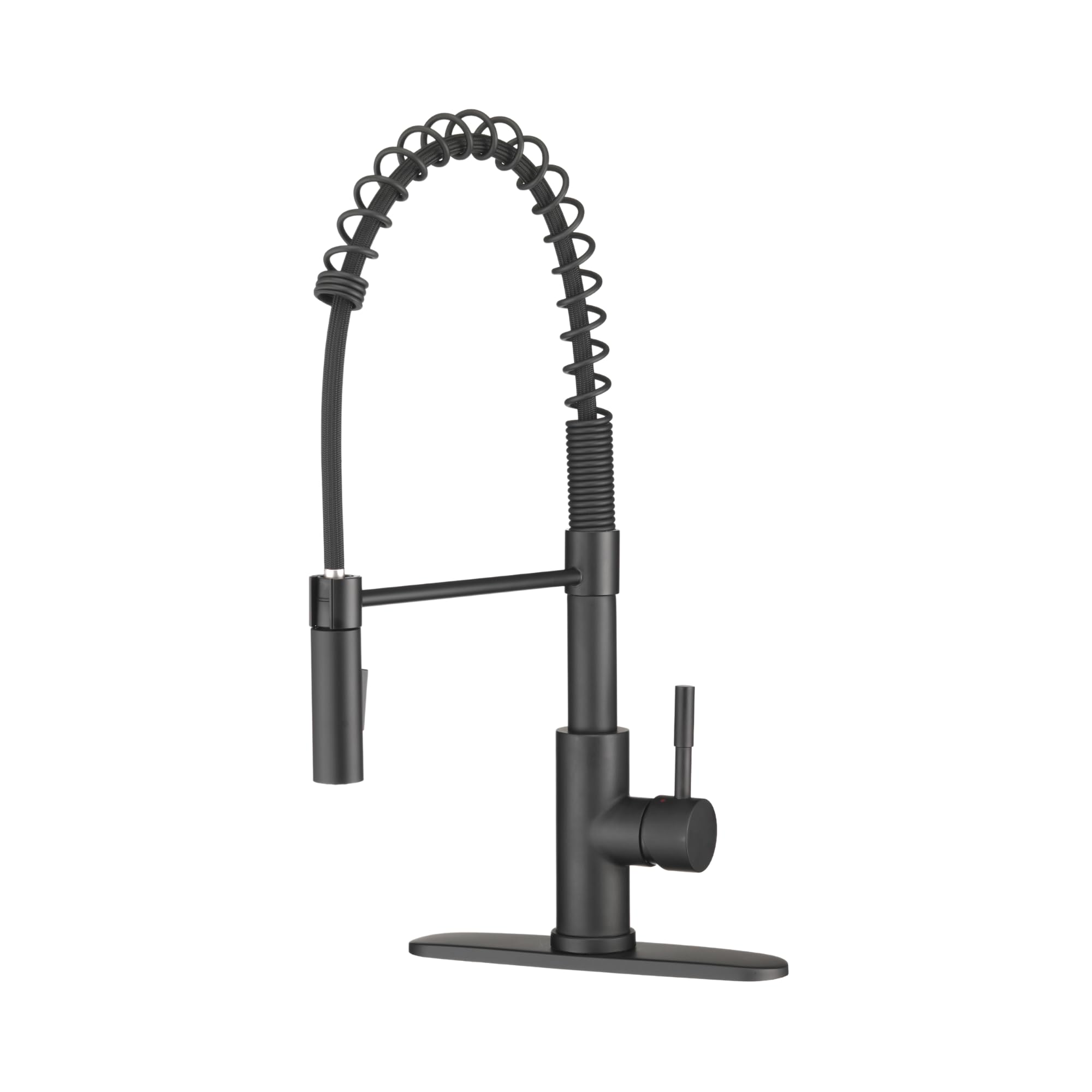 Dura Faucet Dura Faucet DF-MK504SLK-MB RV Swivel High-Arc Spring Kitchen Sink Faucet - Single Handle - - Outdoor Depot