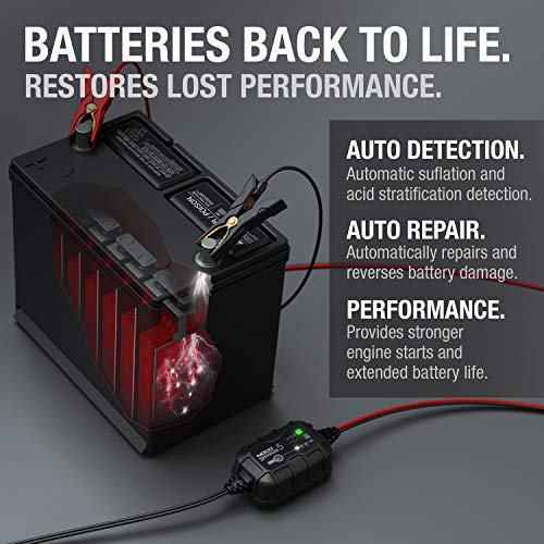 NOCO NOCO GENIUS5: 5A 6V/12V Smart Battery Charger – Automatic Maintainer, Trickle Charger & Desulfator with - Outdoor Depot