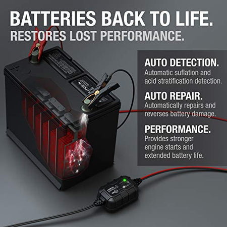 NOCO NOCO GENIUS5: 5A 6V/12V Smart Battery Charger – Automatic Maintainer, Trickle Charger & Desulfator with - Outdoor Depot