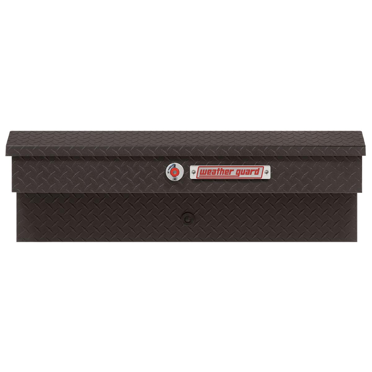 Weather Guard Weather Guard Model 184-52-04 41in Lo-Side Truck Box, Aluminum, Textured Matte Black, 3.0 cu - Outdoor Depot
