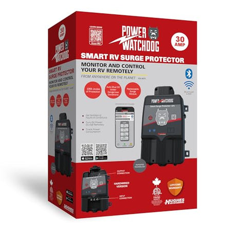 Power Watchdog Power Watchdog PWD30EPOHW 30 Amp Smart RV Hardwired Surge Protector - Emergency Power Off - Outdoor Depot