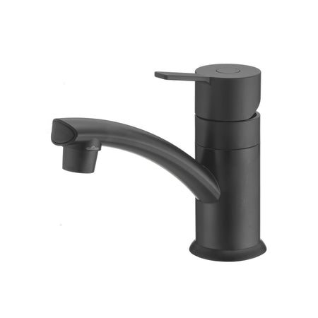 Dura Faucet Dura Faucet (DF-PL200M-MB) RV Streamline Single Lever Lavatory Faucet – Matte Black, 1-Hole - Outdoor Depot
