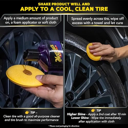 Meguiar's Meguiar’s Endurance Tire Gel, G7516, Premium Tire Shine Gel for a Lasting Glossy Finish, Helps - Outdoor Depot