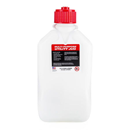 VP Racing VP Racing 35221-CA 5.5 Gallon Square Patriotic Motorsport Jug With Close-Trimmed Cap and Neck for - Outdoor Depot
