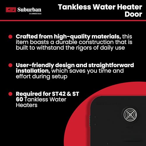 Suburban ST Suburban 6285AEB Tankless Water Heater Door, Required Door for Installation of Suburban ST42 and - Outdoor Depot