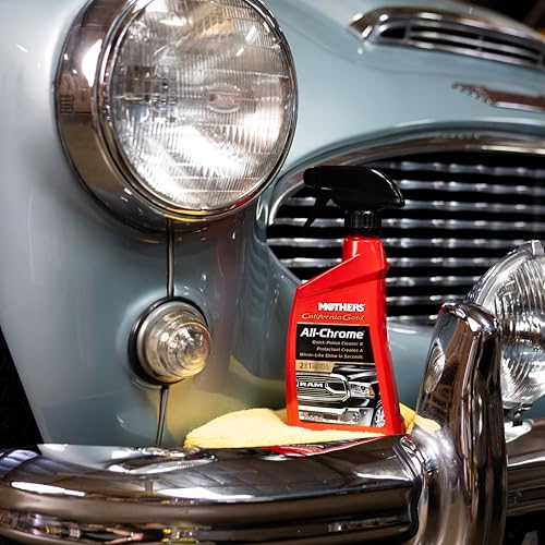 Mothers Mothers California Gold All-Chrome, 12 oz. – Cleans & Polishes Chrome, PVD & Chromed Plastics, - Outdoor Depot