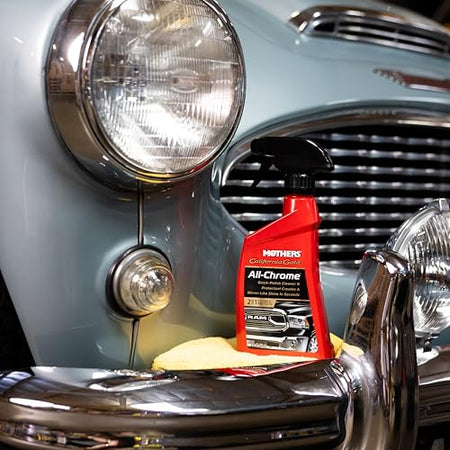 Mothers Mothers California Gold All-Chrome, 12 oz. – Cleans & Polishes Chrome, PVD & Chromed Plastics, - Outdoor Depot