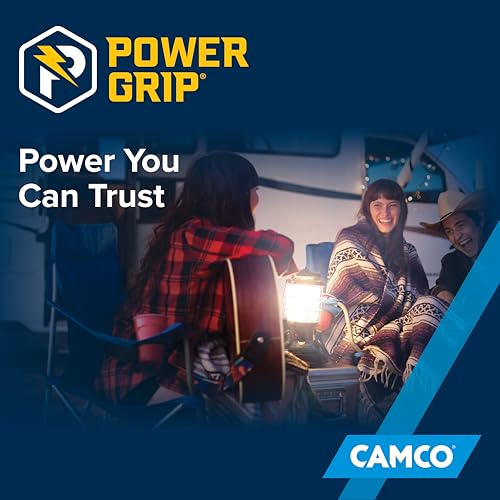 Camco Camco PowerGrip Dogbone RV Electrical Adapter - Features Heavy-Duty 50-Amp Male and 30-Amp Female - Outdoor Depot