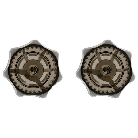 Dura Faucet Dura Faucet DF-RKS RV Replacement Hot and Cold Smoked Acrylic Knobs for Faucet - Outdoor Depot