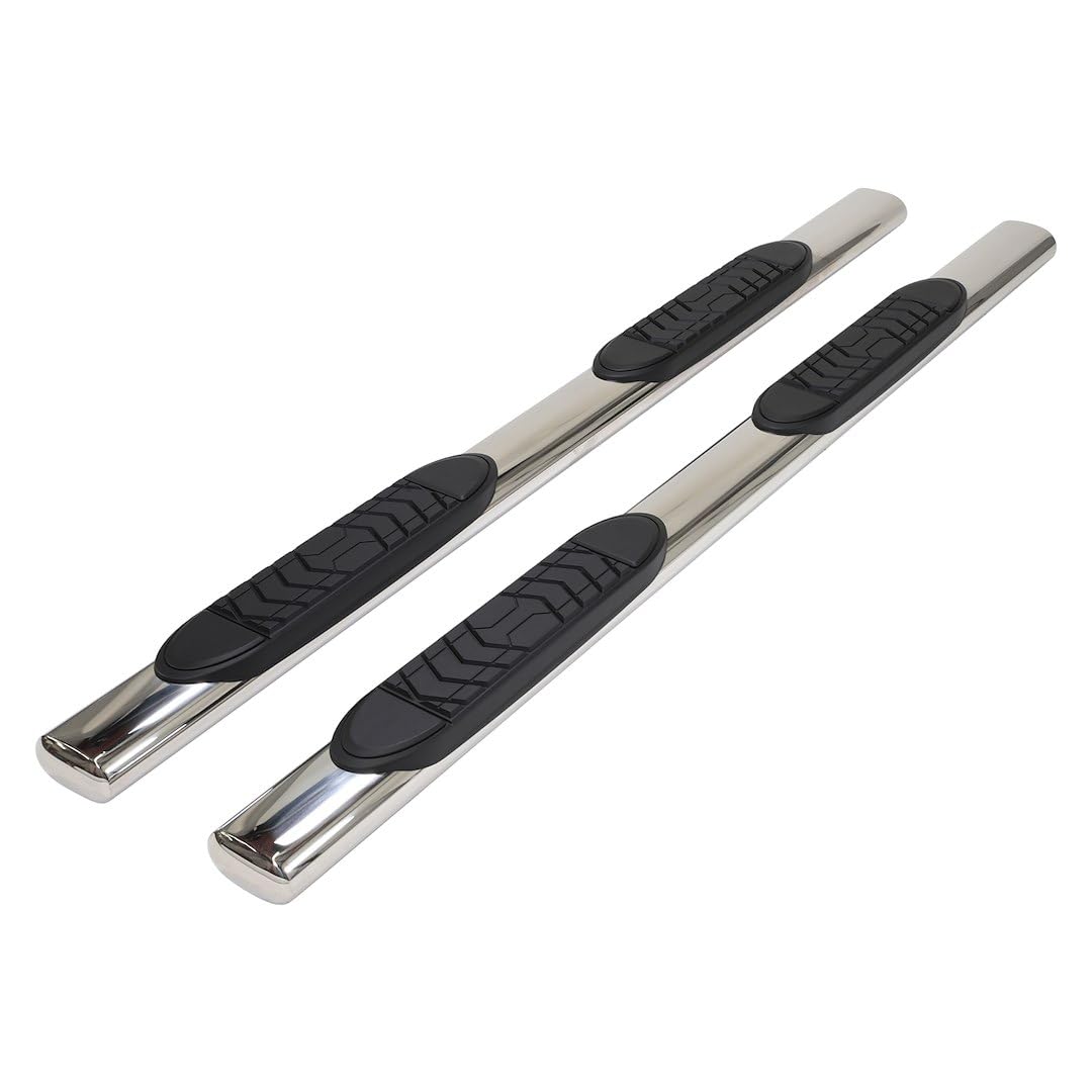 Trailfx TrailFX Nerf Bars for Chevrolet Silverado 1500 Crew Cab 2020-2021 Polished Stainless Steel 5 Inch - Outdoor Depot